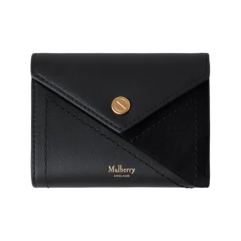 Mulberry M Zipped Tri-fold Leather Wallet