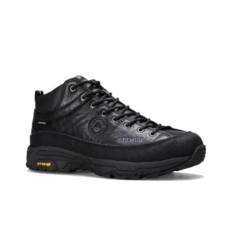 HUMTTO Cushioning, Wear Resistant High Top Outdoor Shoes Men's Black-2