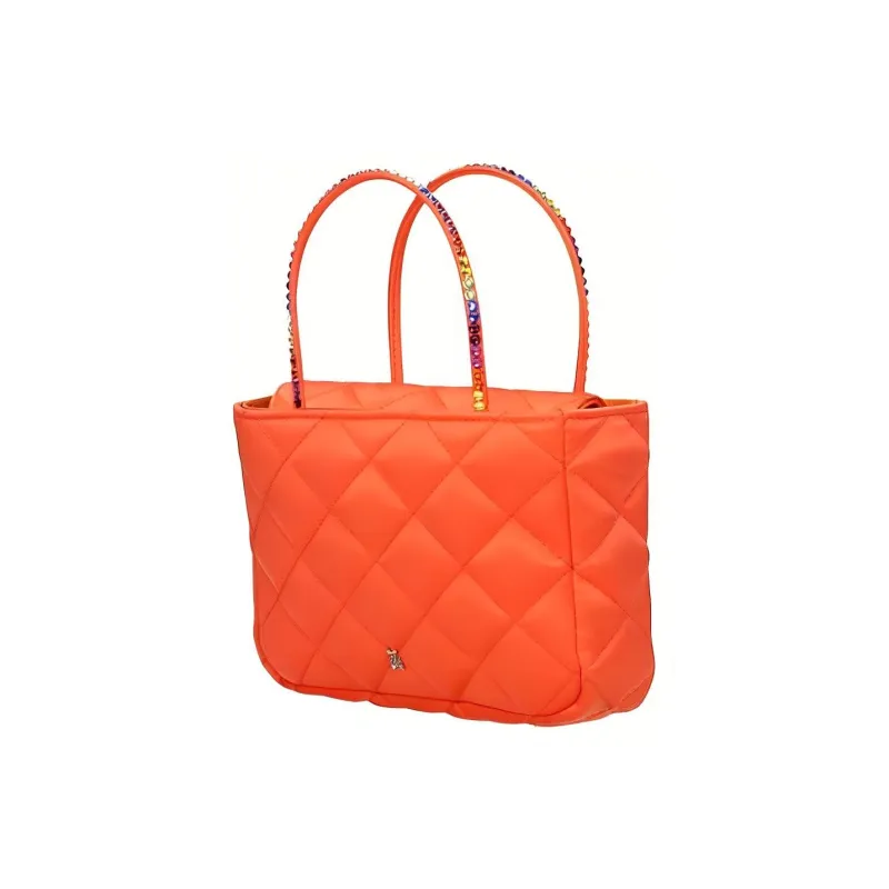 AMINA MUADDI Satin One Shoulder Handbags Mini Women's Orange-1