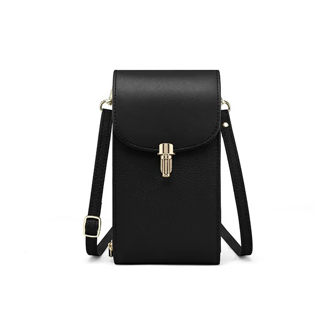 Gorora Cow Leather Shoulder Bag Regular Women's Caramel/Noble Red/Hepburn Black/Vintage Green-6