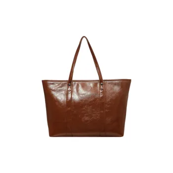 ROSEROOEN PU Tote Handbag Shoulder Bag Regular Women's Brown/Coffee/Black