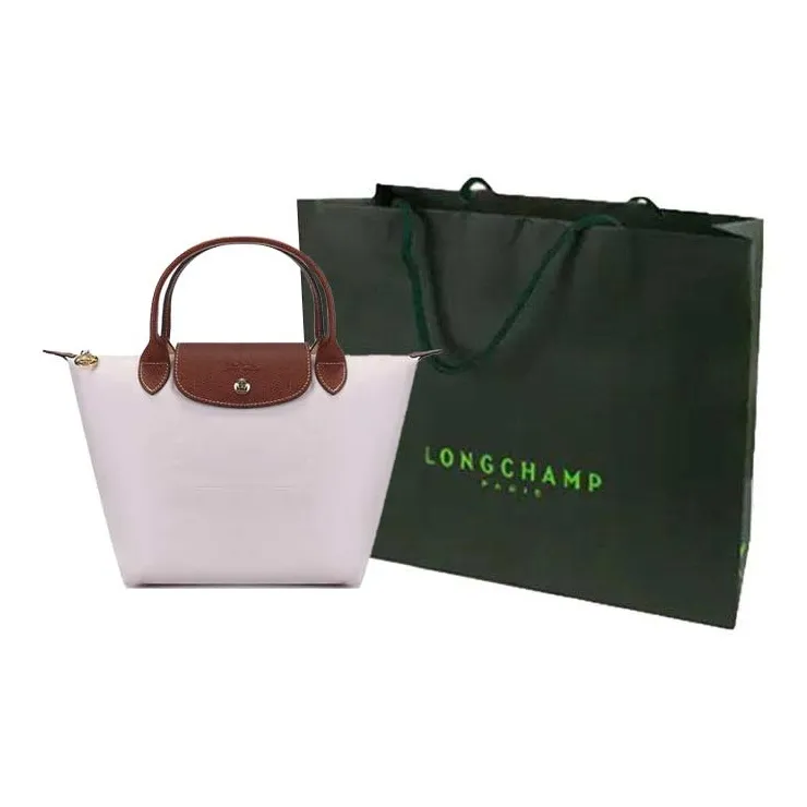 LONGCHAMP Le Pliage Canvas With Leather Dumpling Bag Handbag Trumpets Women's Paper Color-9
