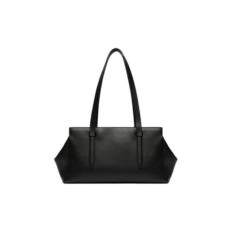 MaxMara Cow Leather Handbag Shoulder Bag Women's Black-2