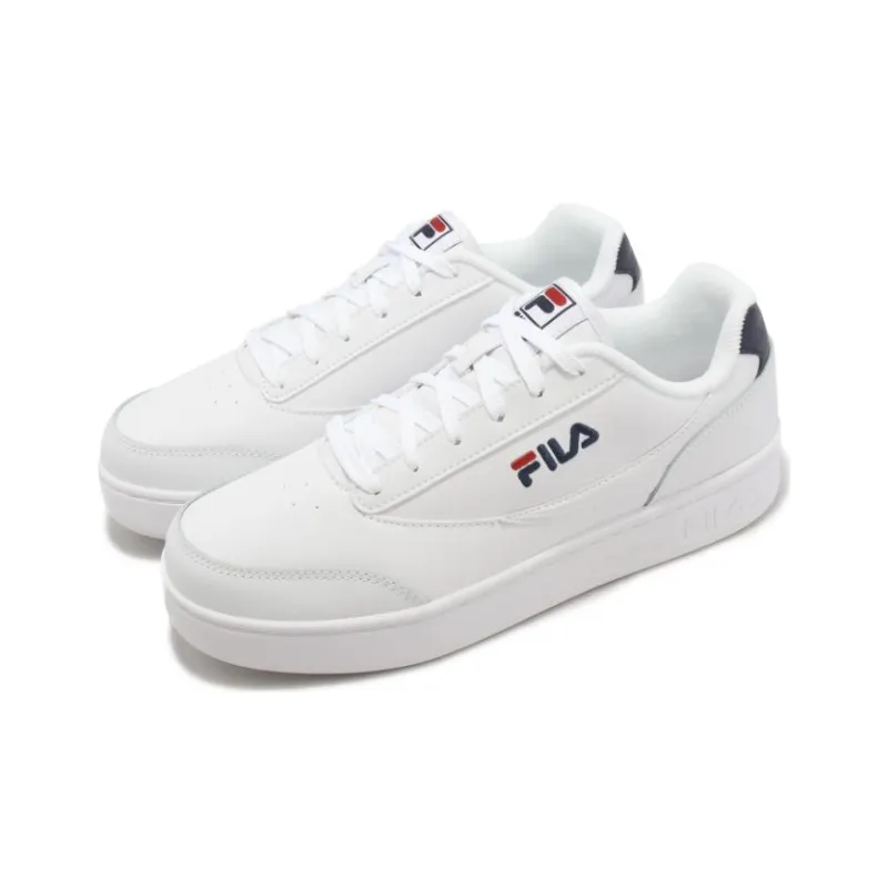 FILA Coutr Lu Coverage Wear-Resistant Low-Top Skateboard Shoes Unisex White-2