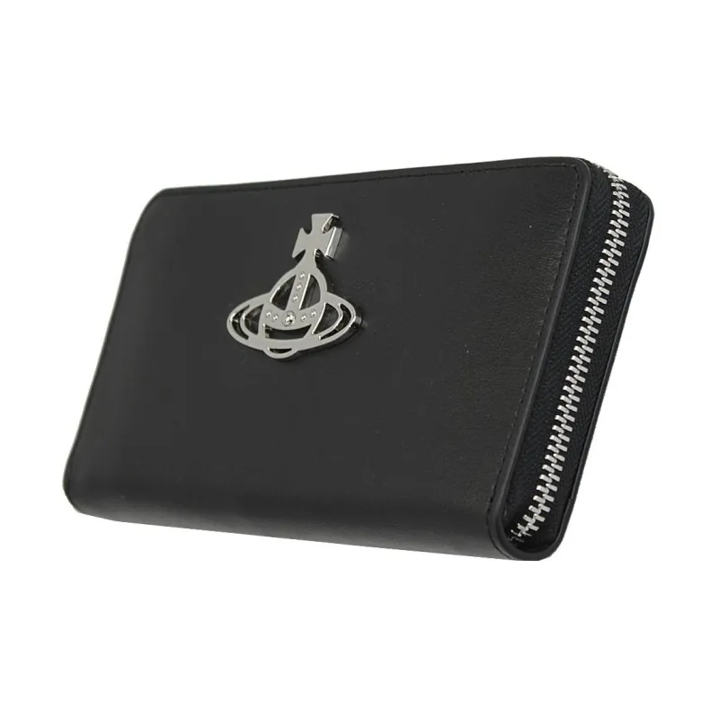 Vivienne Westwood Leather Wallet Women's Black-1