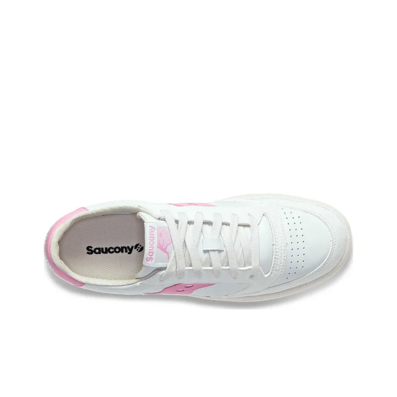 Saucony Jazz Court Premium White Pink-3