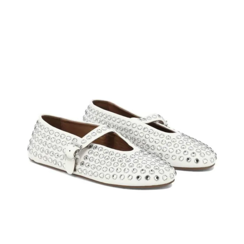 Alaia Casual Single Shoes Women's White-2