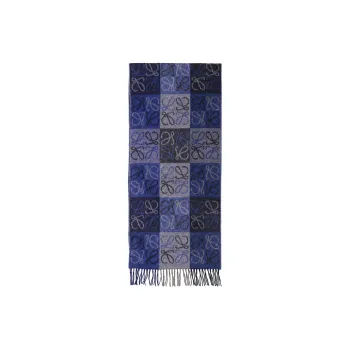 LOEWE Knit Scarves Women's Blue
