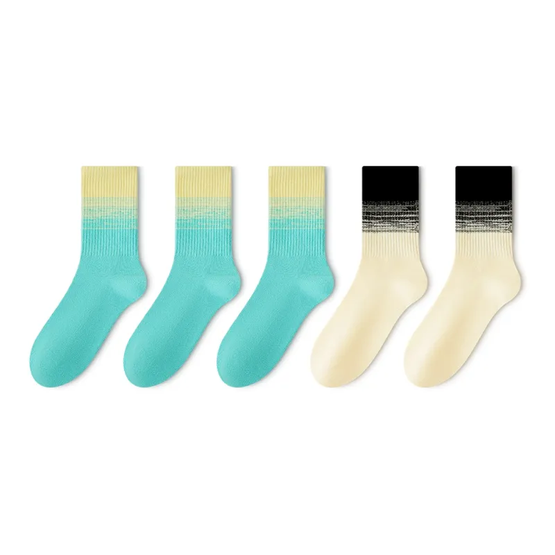 LUOLIAN Mid Calf Socks Women's 5 Pack-8