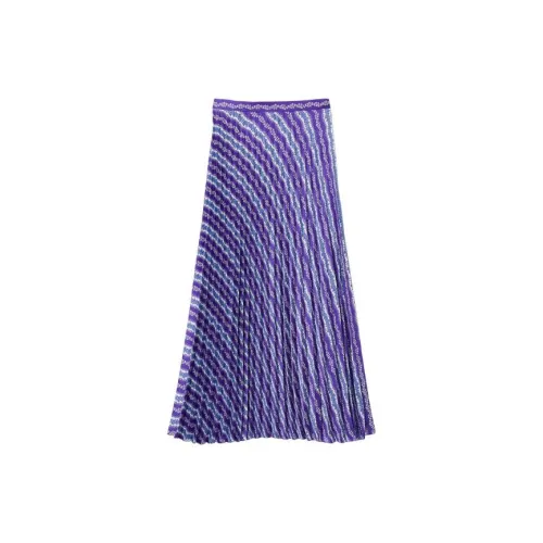 Sandro Casual Long Skirts Women's Purple