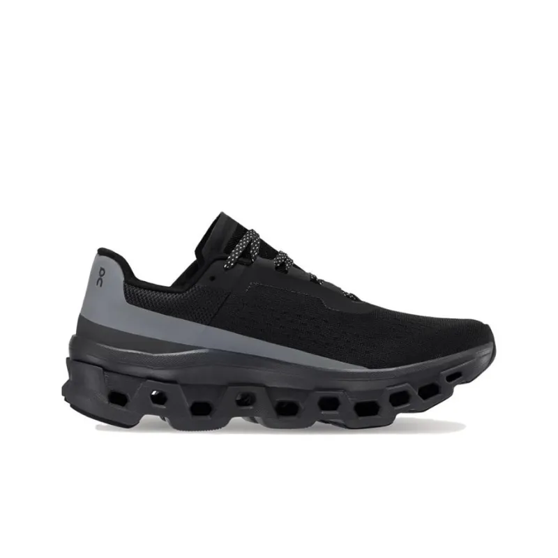 On Running CloudmOnster Lumos Black Women's-1