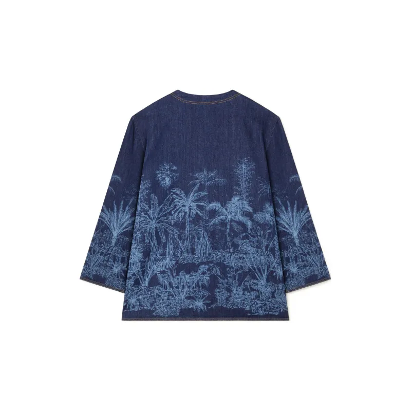 Alanui Loose Fit Denim Blouse-1