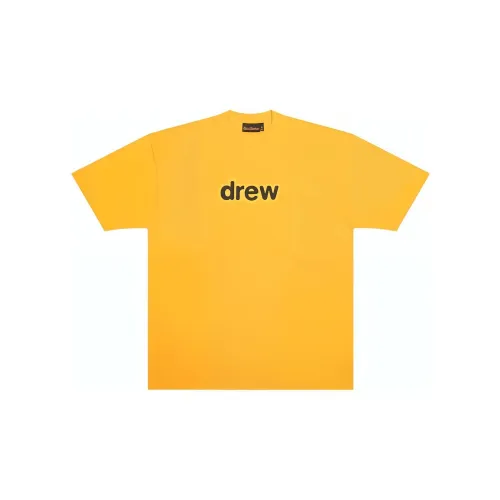 Drew House Flame Series T-Shirts Unisex Yellow