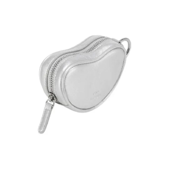 FIND KAPOOR Artificial Leather Clutch Coin Purse Mini Women's White/Black/Silver/Pink-16