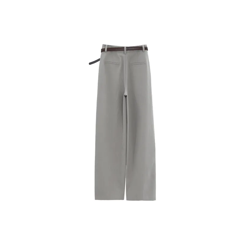 Fstudio Korean Style Travel Straight Fit Casual Pants For Versatile Business And Casual Wear Women's-1