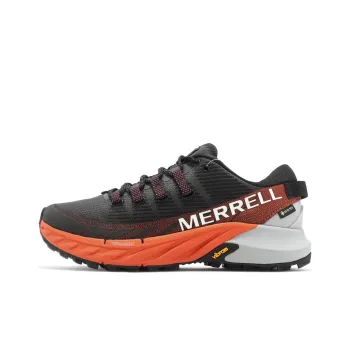 MERRELL Agility Peak 4 GTX Wear-Resistant Breathable Cushioning Low-Top Running Shoes Women's Black Orange