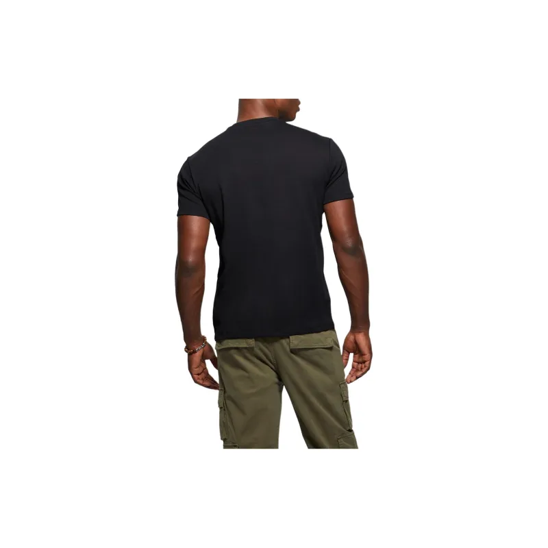 GUESS Eco Skyler Eagle Tee T-Shirt Men's Black-1