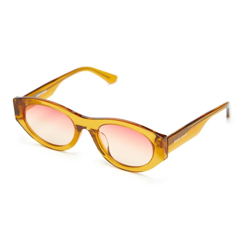 PLASTIC BRAIN Oval Plate Frame Ink Lens Unisex-15
