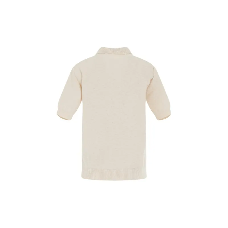 Maison Margiela Short Sleeved Knitted Polo Shirt-1