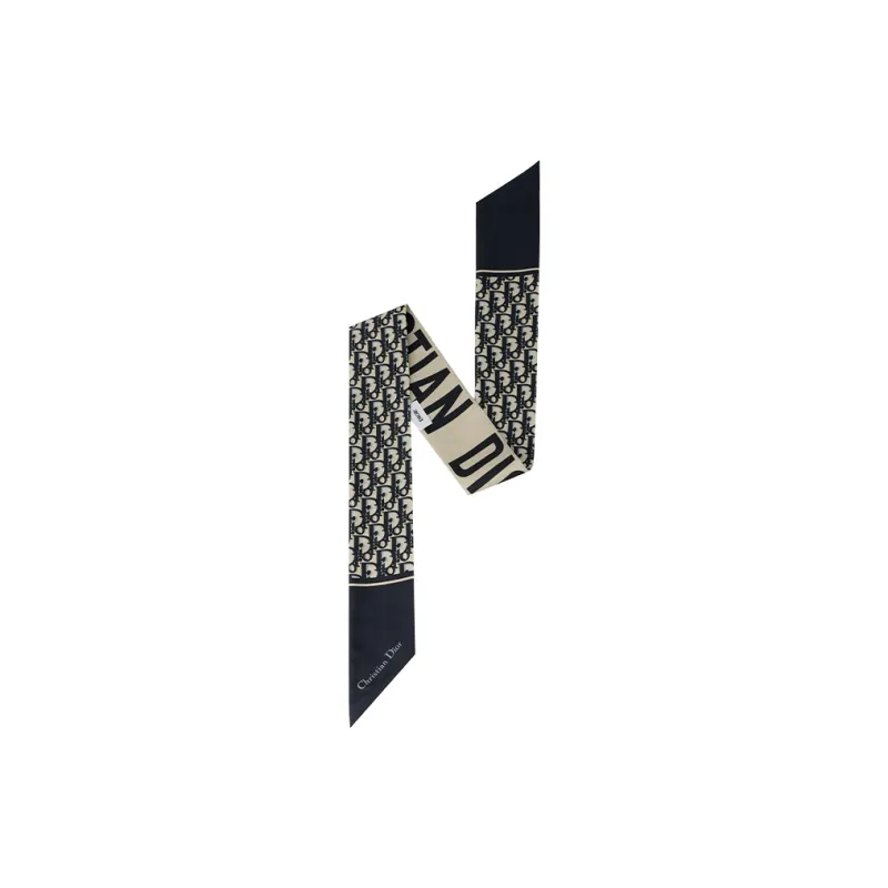 DIOR Silk Scarves Unisex Sea Blue-1