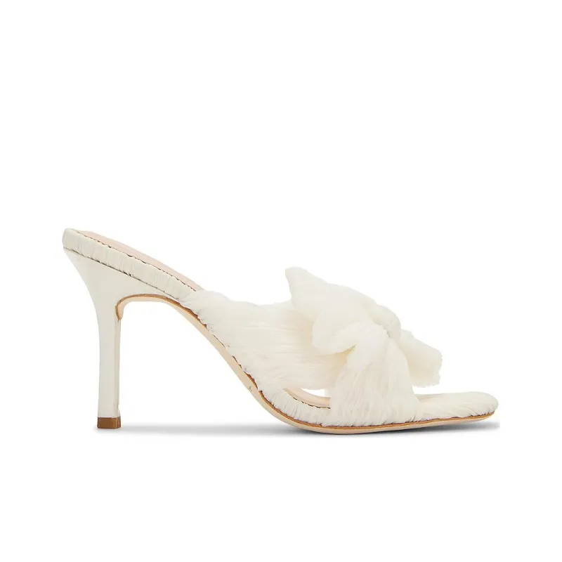 Loeffler Randall Slide Slippers Women's White-1