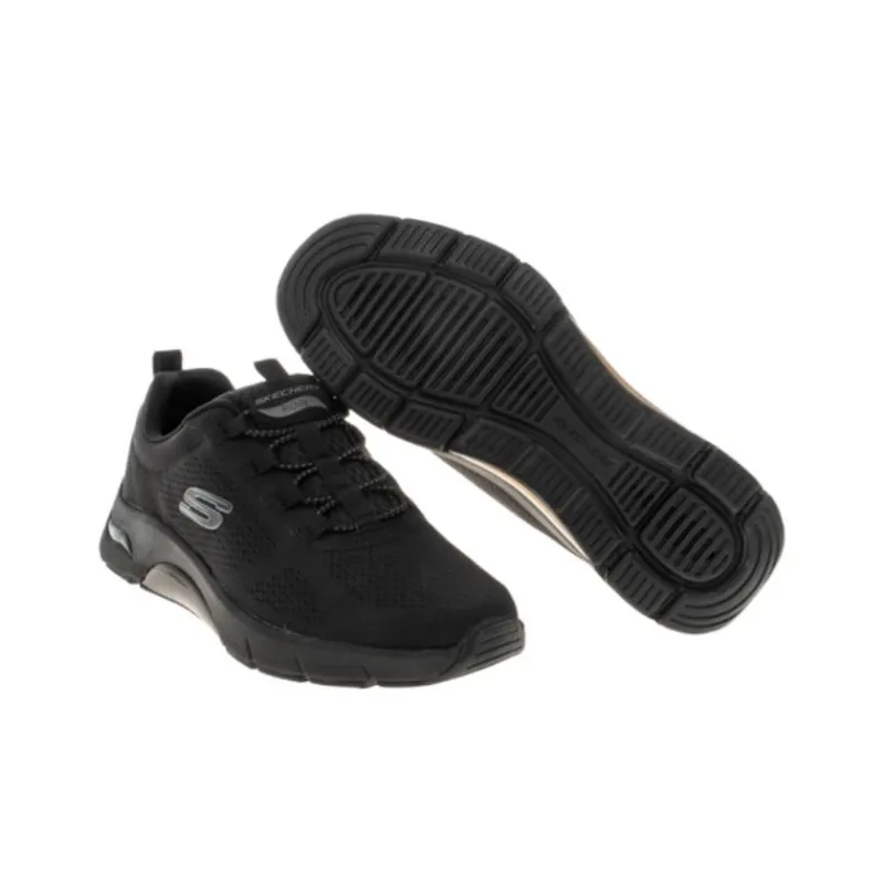Skechers SKECH-AIR ARCH FIT Durable Breathable Low-Top Running Shoes Men's Black-4