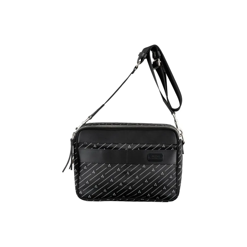 A.P.C Cow Leather Camera Bags Crossbody Bag Shoulder Bag Men's Black-0