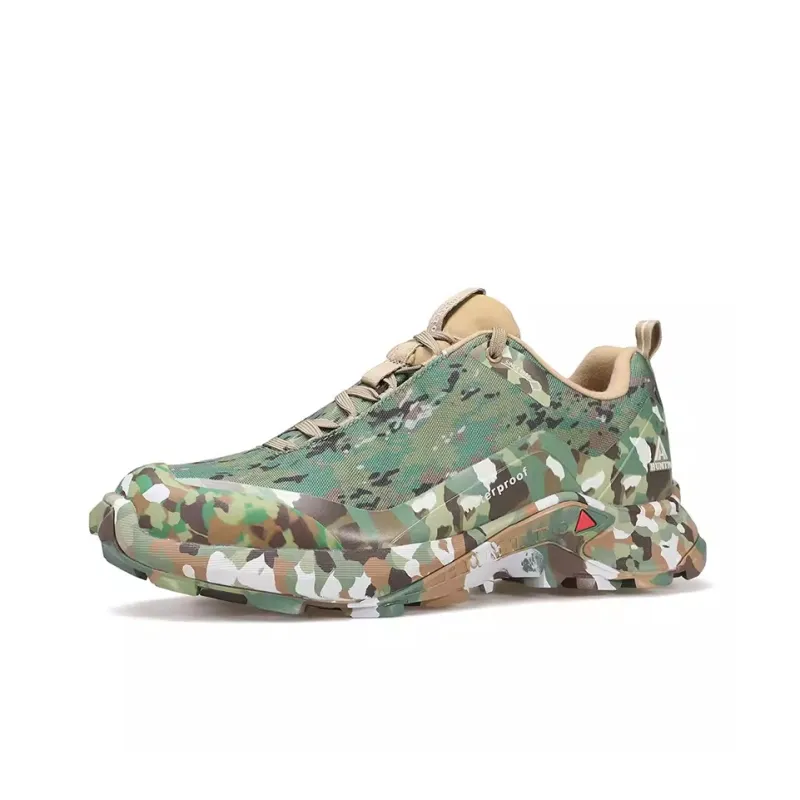 HUMTTO Shock Absorbers Low Top Outdoor Shoes Men's Green-1