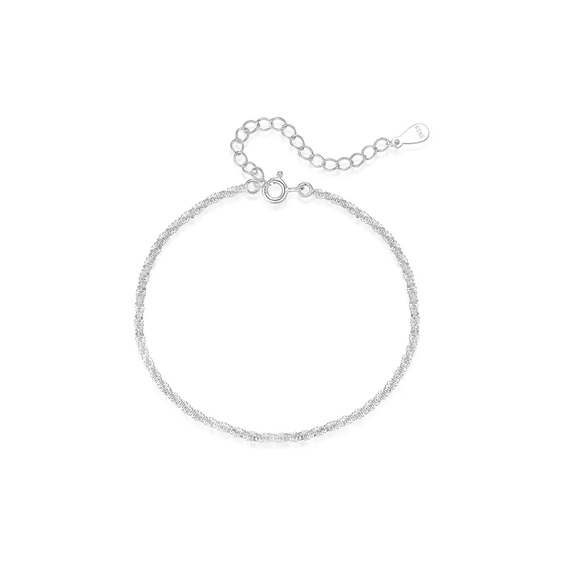 KADER 925 Sterling Silver Bracelets Women's Silver White, Box Good Luck-1