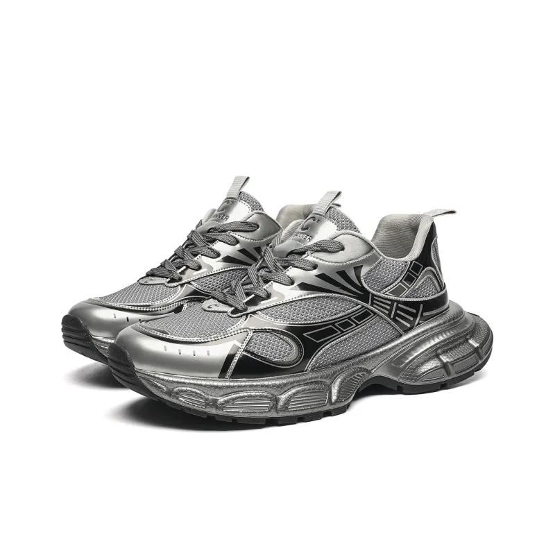 C°BANNER Low Top Chunky Sneakers Men's Gunmetal-2