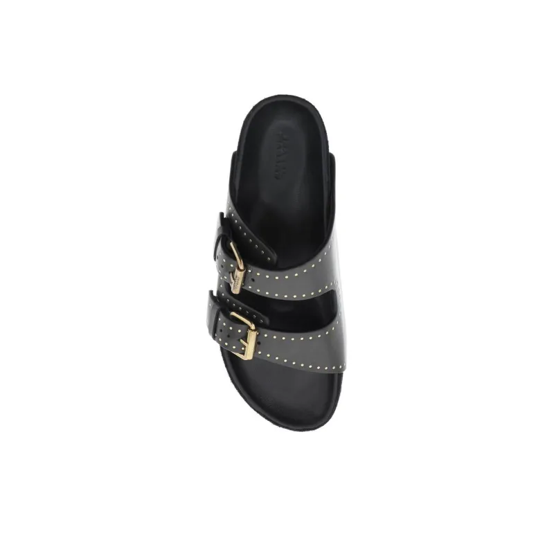 ISABEL MARANT Lennyo Studded Sandals-3