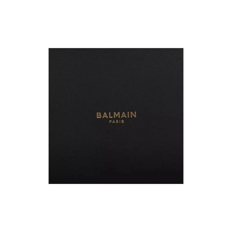 BALMAIN Split Cow Leather Shoulder Bag, Crossbody Bag, Handbag Tubas Women's Black-3