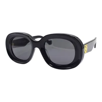 LOEWE Plate Frame Oval Optical Glasses Women's
