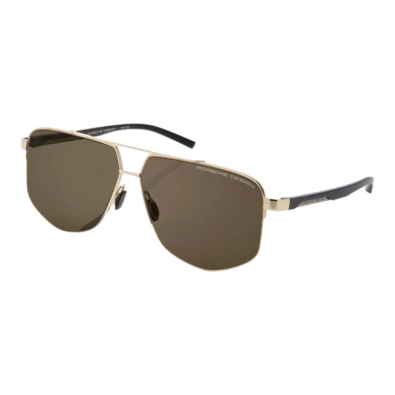 PORSCHE DESIGN Plate And Metal Irregular Shape Sunglasses Men's-3