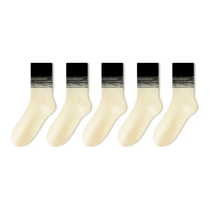 LUOLIAN Mid Calf Socks Women's 5 Pack-27