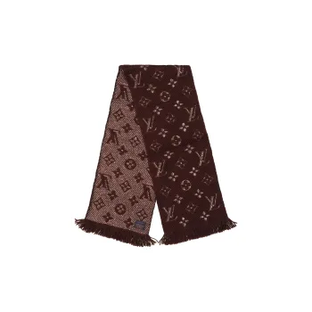 LOUIS VUITTON Knit Scarves Unisex Chestnut