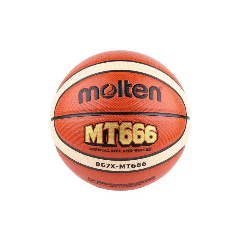 Molten Microfiber Leather Basketball Red Brown No. 7/Standard Training-0