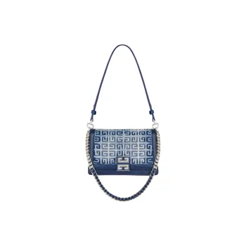 Givenchy 4G Calfskin Portable Crossbody Bag Shoulder Bag Medium Size Women's Medium Blue