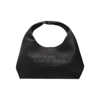 MARC JACOBS Grain Leather One Shoulder Handbag Women's Black