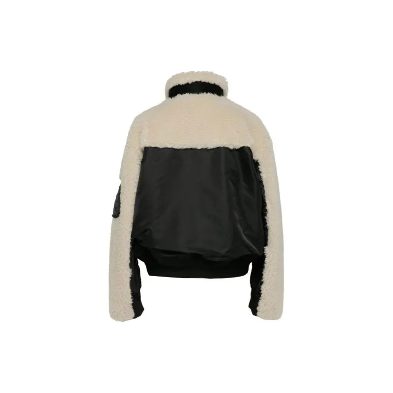 Sacai Shearling Twill Blouson-1