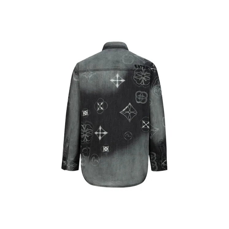 EVISU Denim Jackets Men Denim Black-1