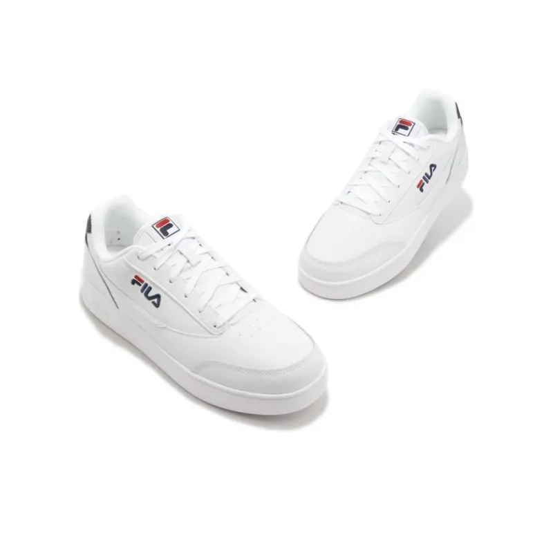 FILA Coutr Lu Coverage Wear-Resistant Low-Top Skateboard Shoes Unisex White-3