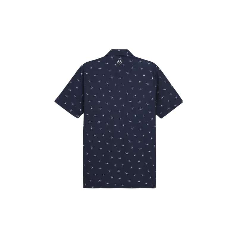 PUMA Polo Shirt Men's Dark Marine Blue-1