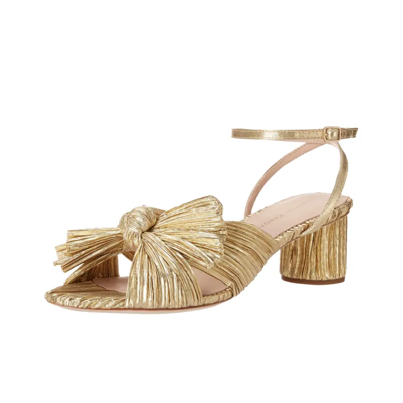 Loeffler Randall Camellia Pleated Leather Sandals-2