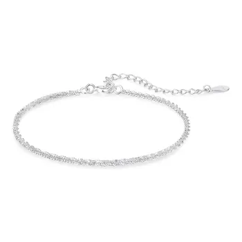 KADER 925 Sterling Silver Bracelets Women's Silver White Box Good Luck