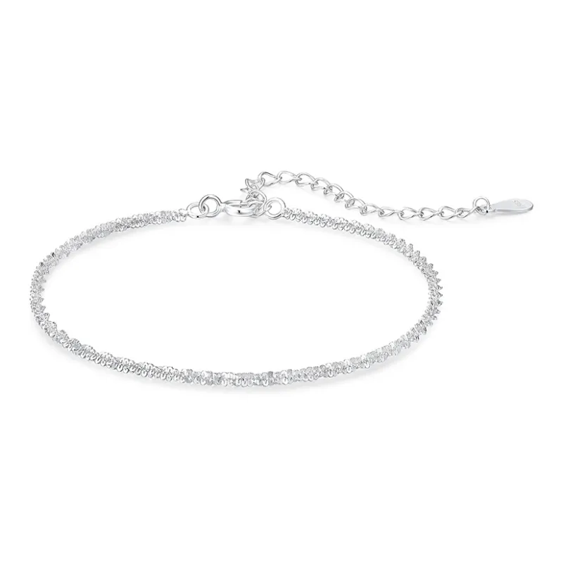 KADER 925 Sterling Silver Bracelets Women's Silver White, Box Good Luck-0
