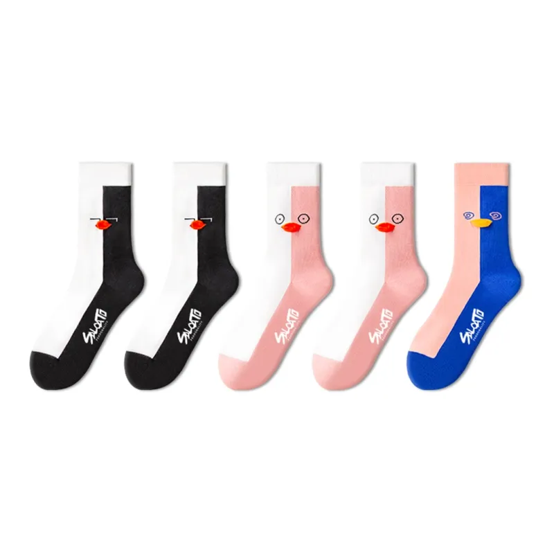 LUOLIAN Mid Calf Socks Women's 5 Pack-5