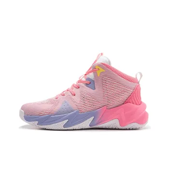 SAIQI Hard Court Killer Mid Top Basketball Shoes Men's Pink