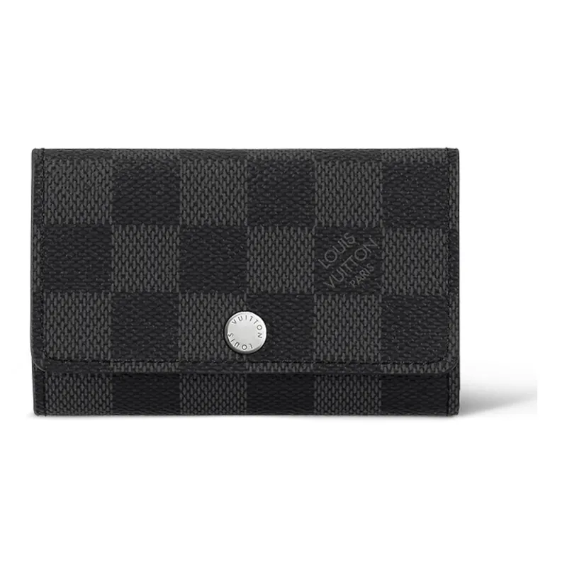 LOUIS VUITTON Key Holder Multicles 6 Damier Graphite Black-0