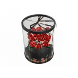 Integrated Round Box Design Display Case (Building Blocks Not Included)